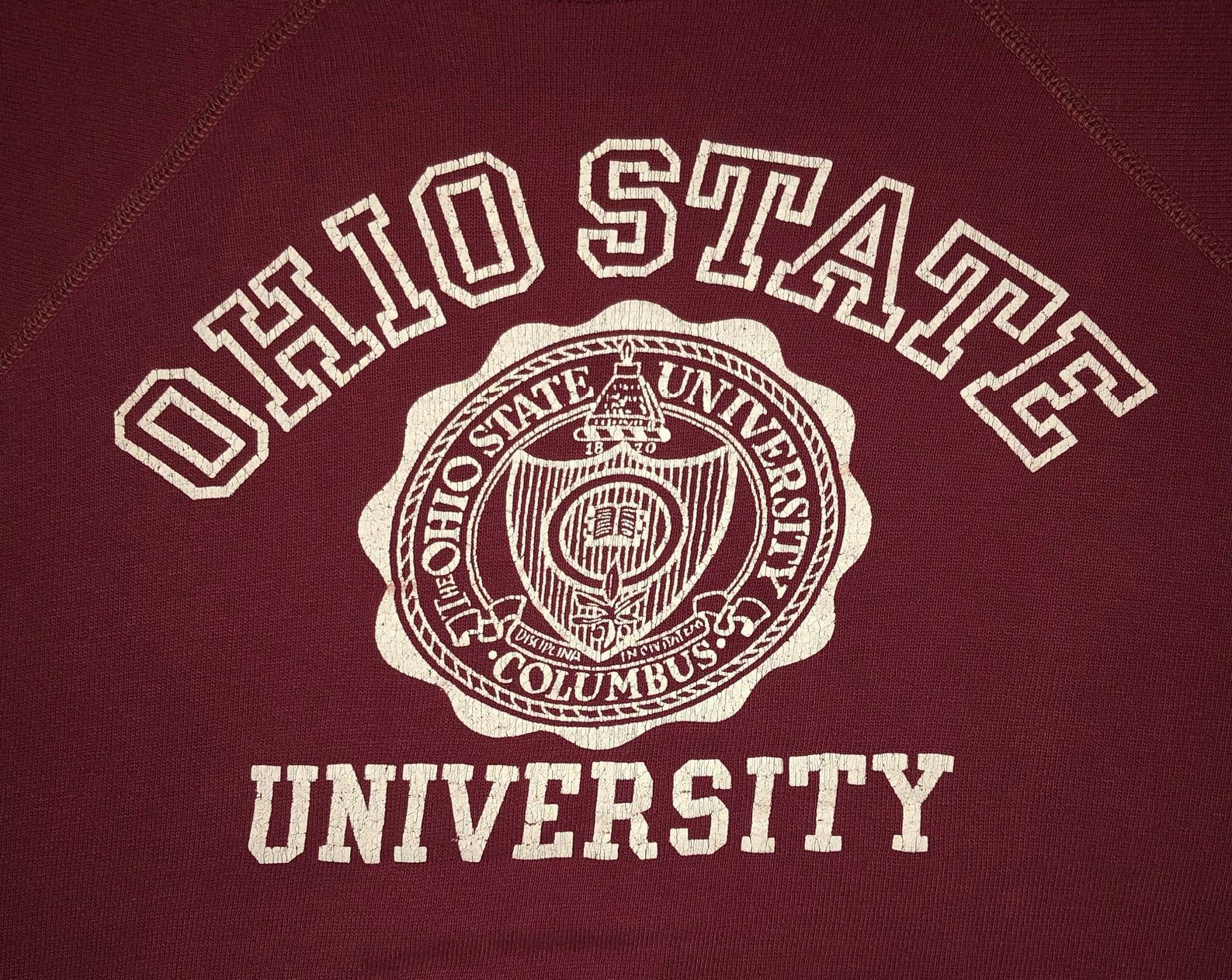 Vintage 1960S Mayo Spruce Ohio State Crew Neck 60S Collage Champion Goal Runner