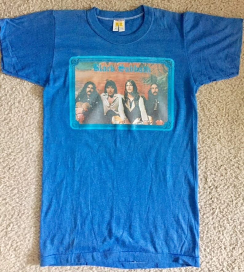 Vintage 1970S Black Sabbath Xs Tee