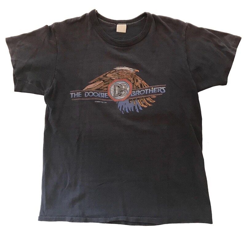 Vintage 1970S Doobie Brothers Band Tee Mens Size Small Concert Tee