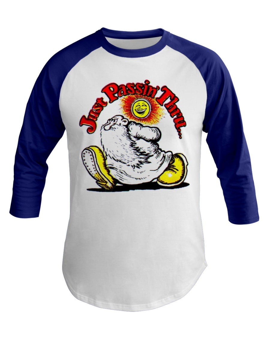 Vintage 1970S Robert Crumb Just Passin Thru Zap Comic Raglan Long Sleeve 080621