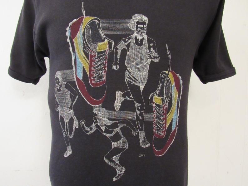 Vintage 1970S Running Shoes Shirt