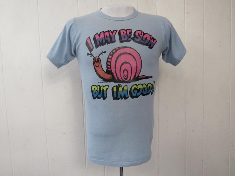 Vintage 1970S Snail Funny The Rat'S Hole Clothing Shirt
