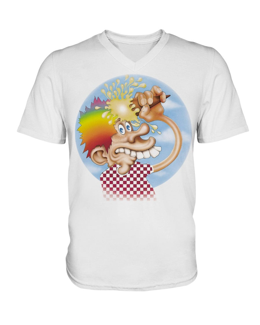 Vintage 1972 Grateful Dead Europe Ice Cream Mouse Kelley V Neck T Shirt 211127
