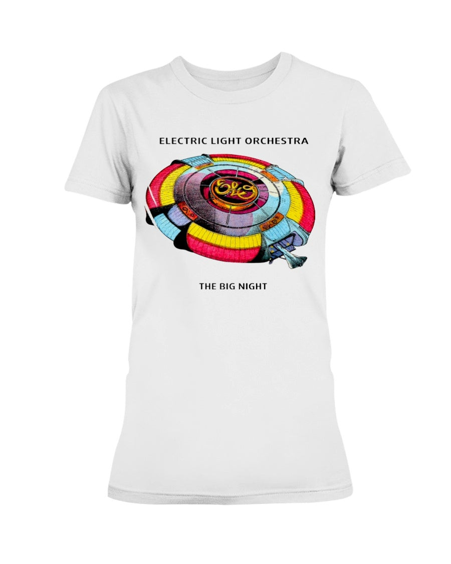 Vintage 1977 Electric Light Orchestra The Big Night Tour Ladies T Shirt 211201