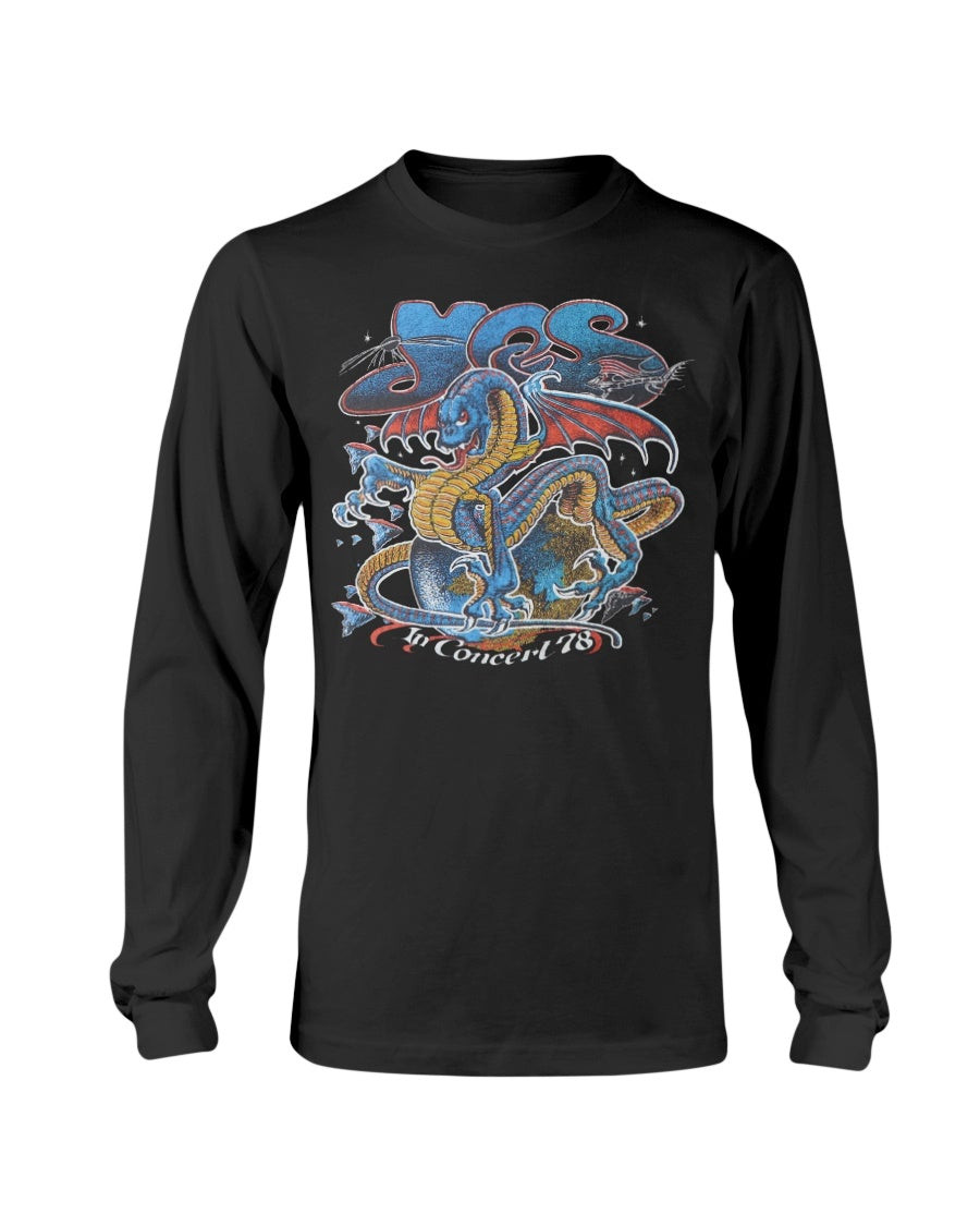 Vintage 1978 Yes In Concert Tour Long Sleeve T Shirt 211205