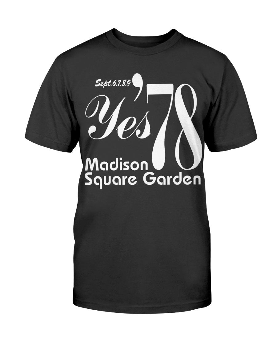 Vintage 1978 Yes Madison Square Garden Concert T Shirt 211205