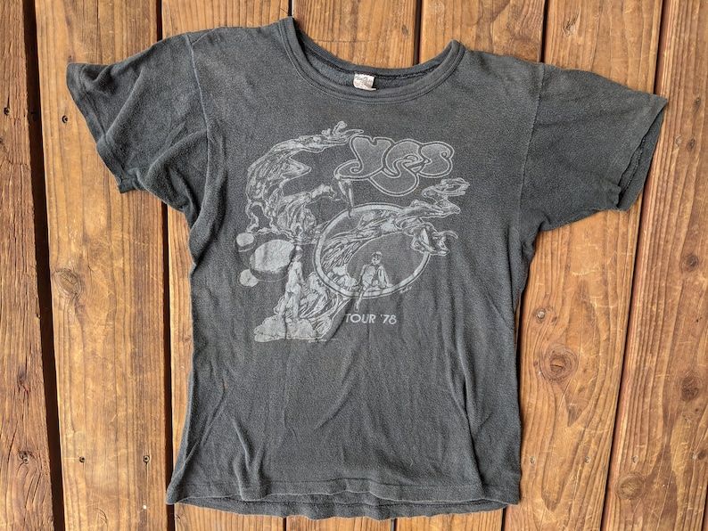 Vintage 1978 Yes Tour Tee Rare Design Shirt
