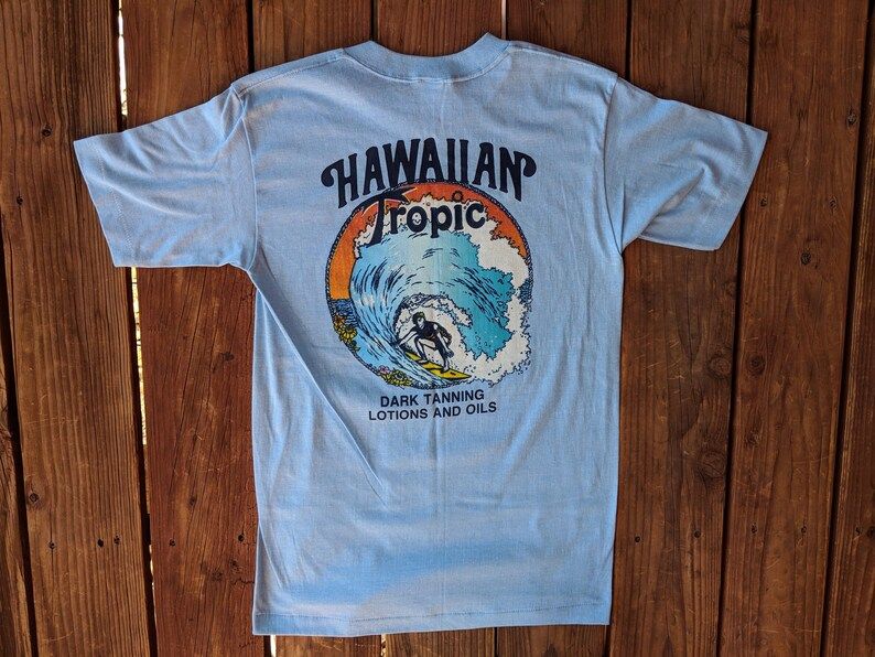 Vintage 1980 Brothers Summer Of 80 Hawiian Tropic Tee