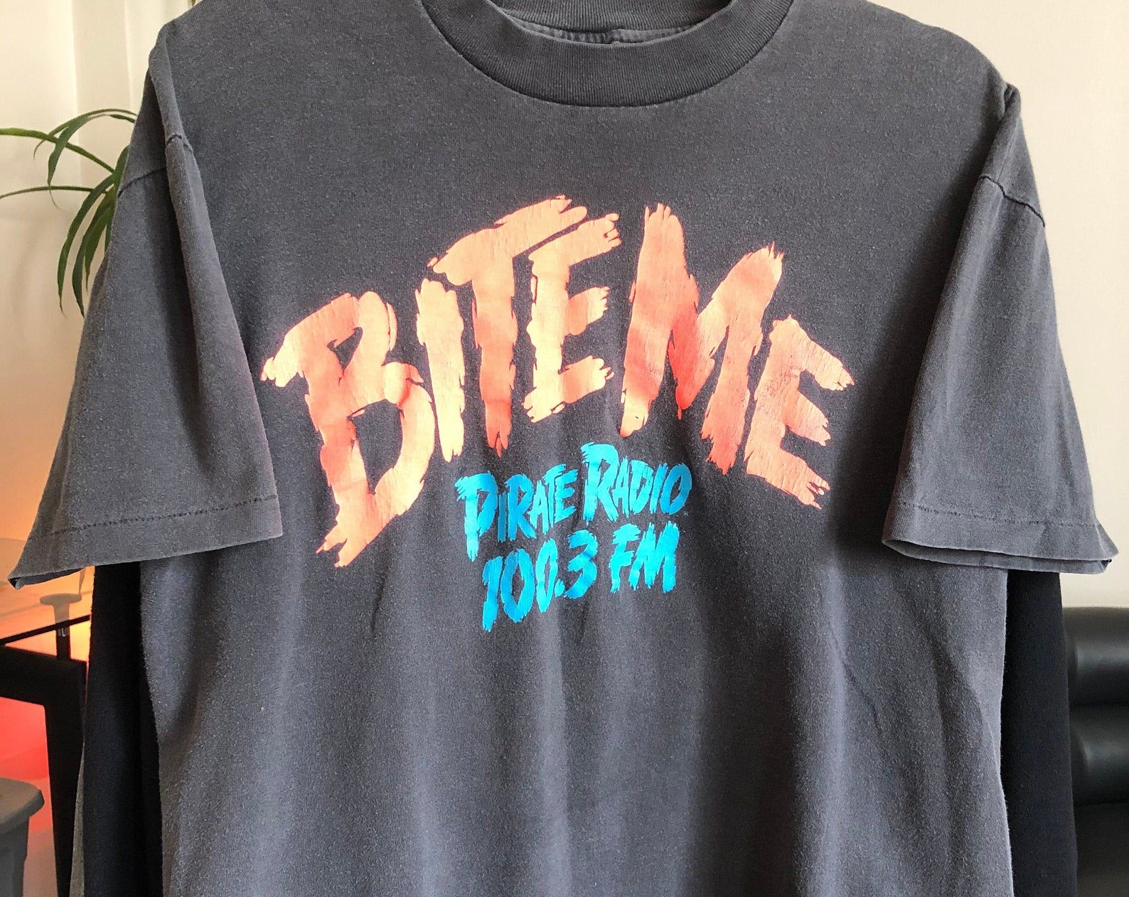 Vintage 1980'S Bite Me Pirate Radio 1003 Fm Los Angeles