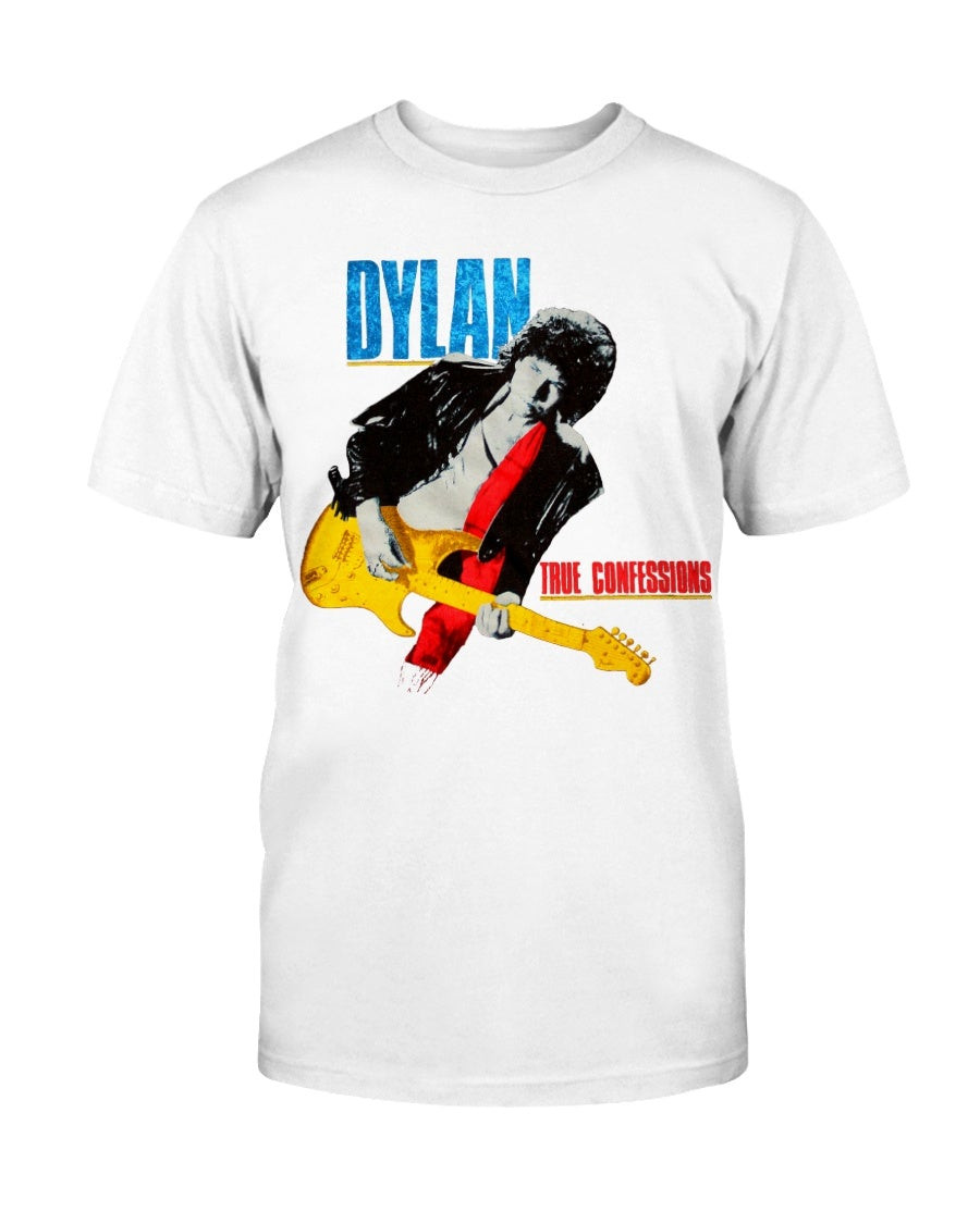 Vintage 1980S Bob Dylan Tom Petty  The Heartbreakers True Confessions Tour T Shirt 081621