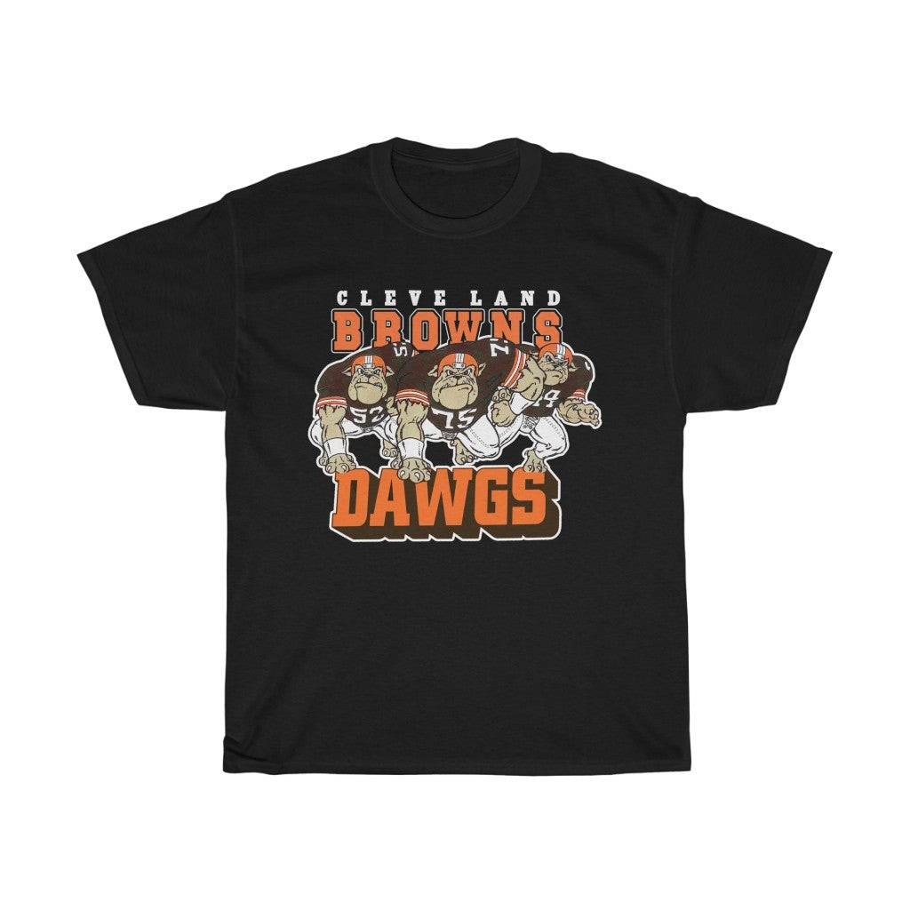 Vintage 1980S Cleveland Browns Dawgs Dawg Pound Graphic Tee 211208