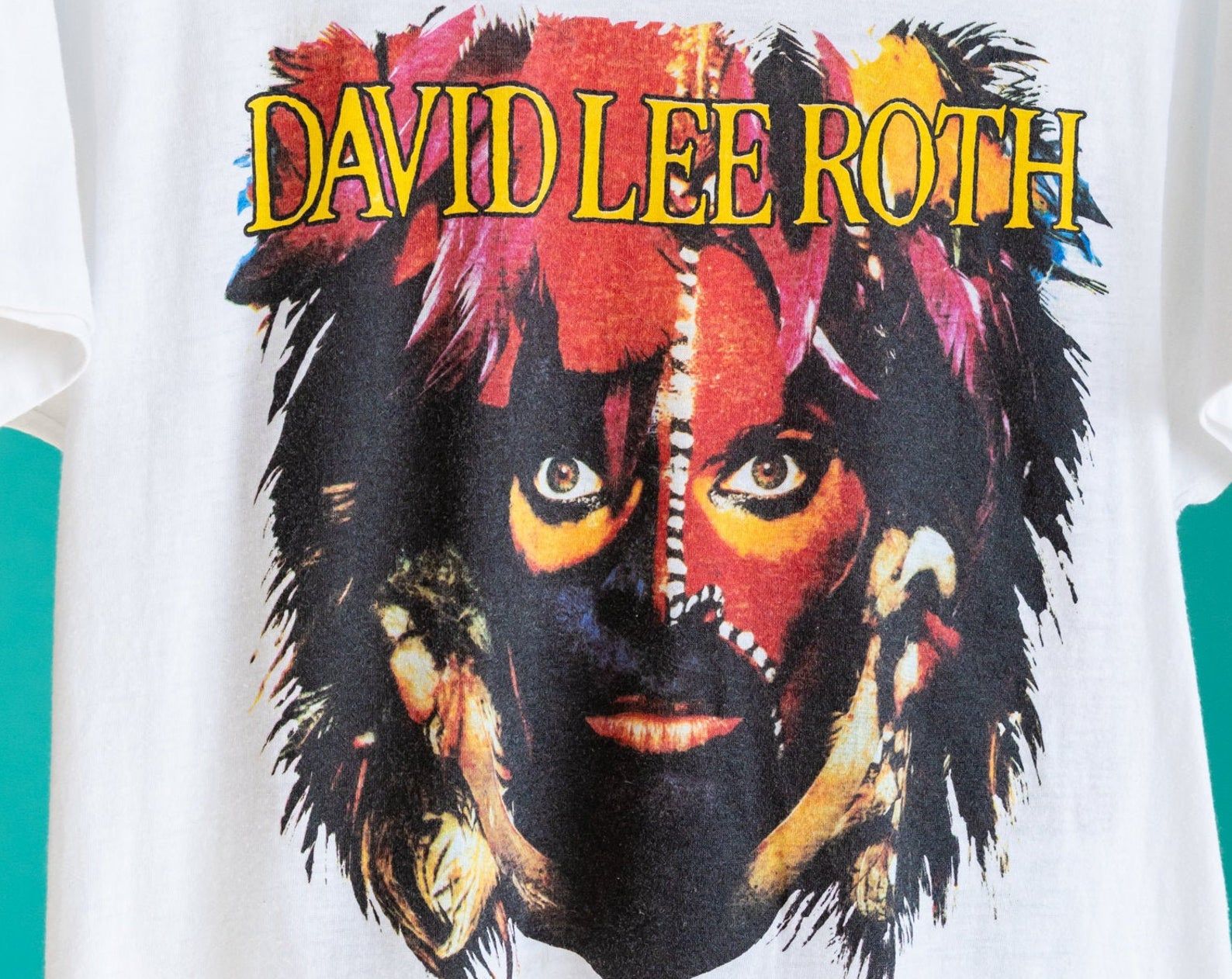 Vintage 1980'S David Lee Roth Concert T-Shirt Van Halen The World Tour T-Shirt