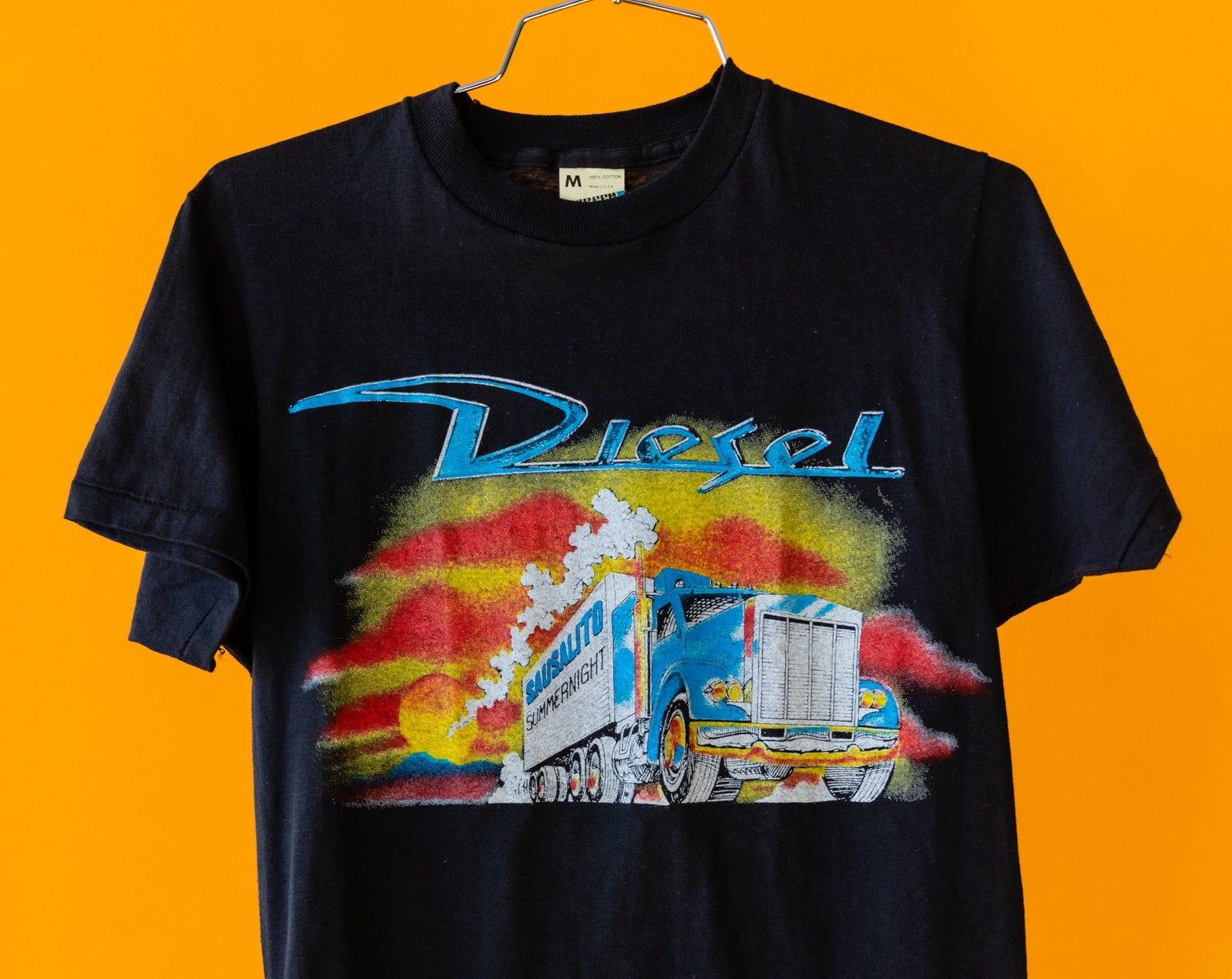 Vintage 1980'S Diesel ''Watts In A Tank North American Tour 1981 - 1982'' T-Shirt vintage 1980s diesel watts in a tank north american tour 1981 1982 t shirt