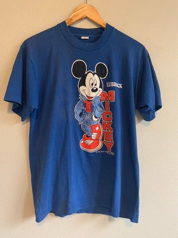 Vintage 1980s Disney Lubbock Mickey shirt By Velva Sheen shirt