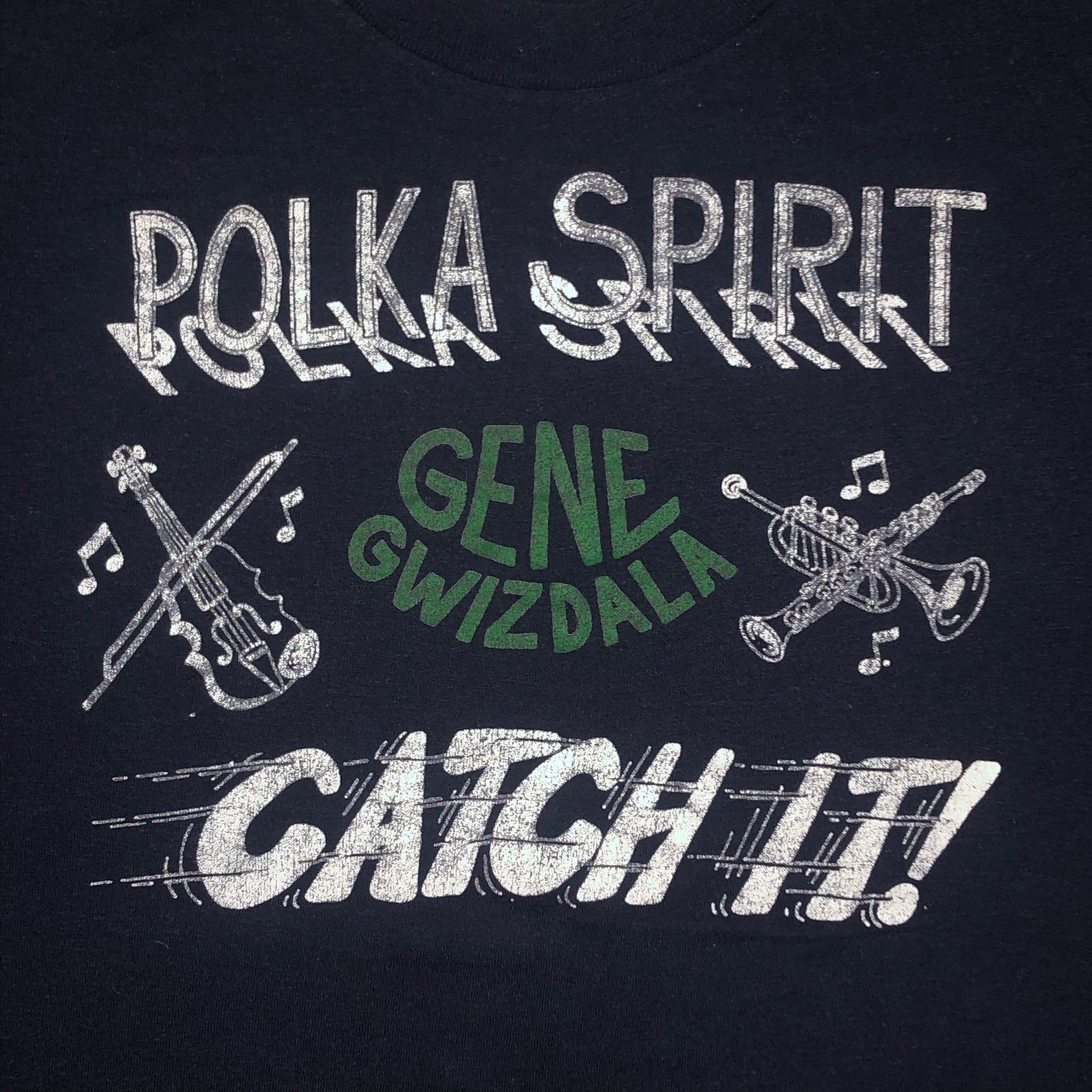 Vintage 1980S Gene Gwizdala And The Polka Spirit Concert T Shirt Soft Thin Single Stitch Polka Band vintage 1980s gene gwizdala and the polka spirit concert t shirt soft thin single stitch polka band