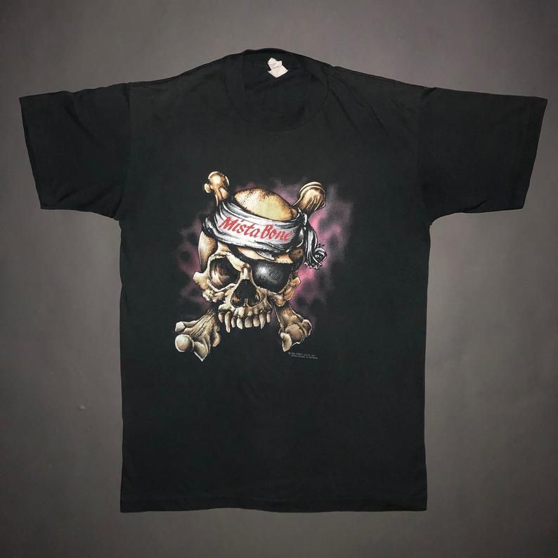 Vintage 1980s Great White Concert Shark Rattle N Roll Tour 1989 Soft Thin 80s Shirt