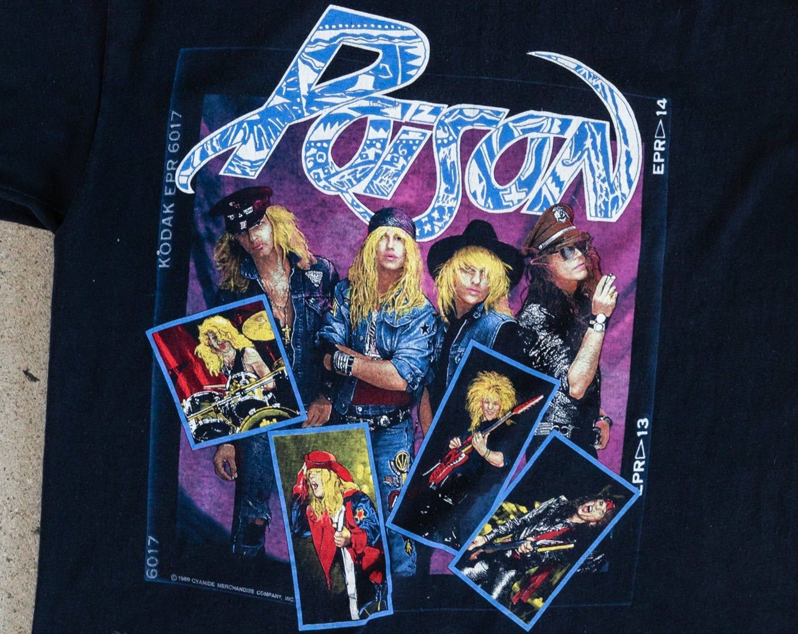 Vintage 1980'S Poison ''Open Up And Say Ahh'' Tour T-Shirt