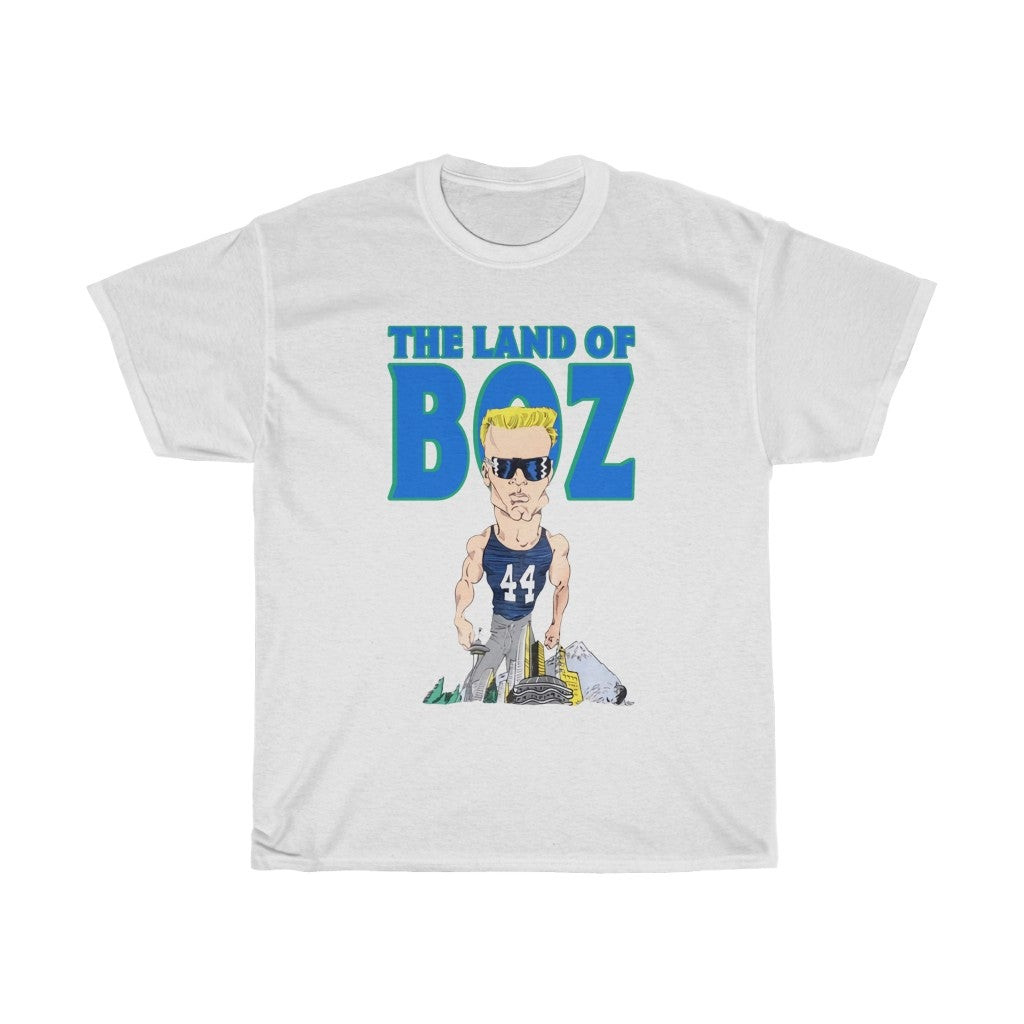 Vintage 1980S Seattle Seahawks Blue Nfl Football Brian Bosworth The Boz Tee 211122