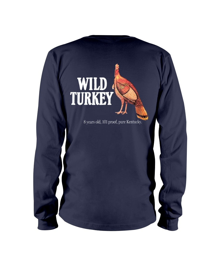 Vintage 1980S Wild Turkey Too Good To Gobble Kentucky Whiskey Long Sleeve T Shirt 211213