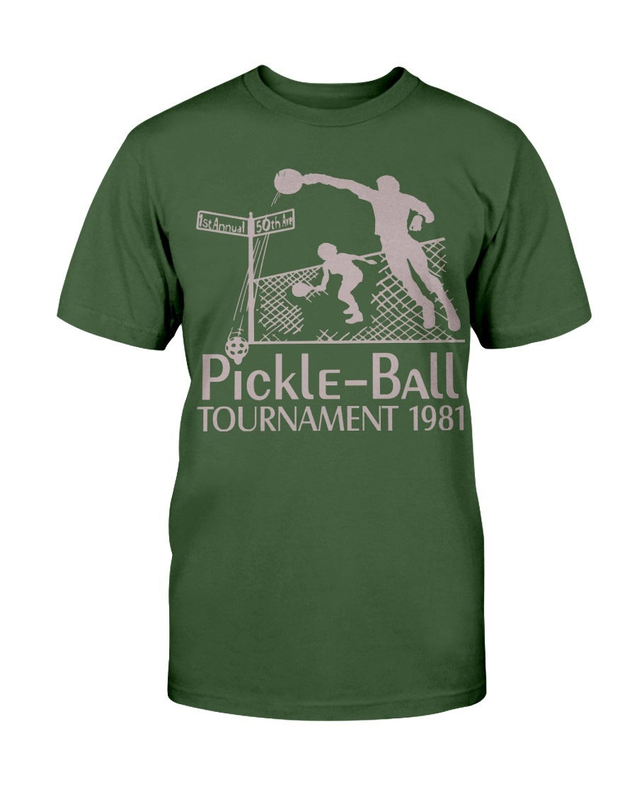 Vintage 1981 Pickleball Tournament Raquet Sport Badminton Tennis T Shirt 211216