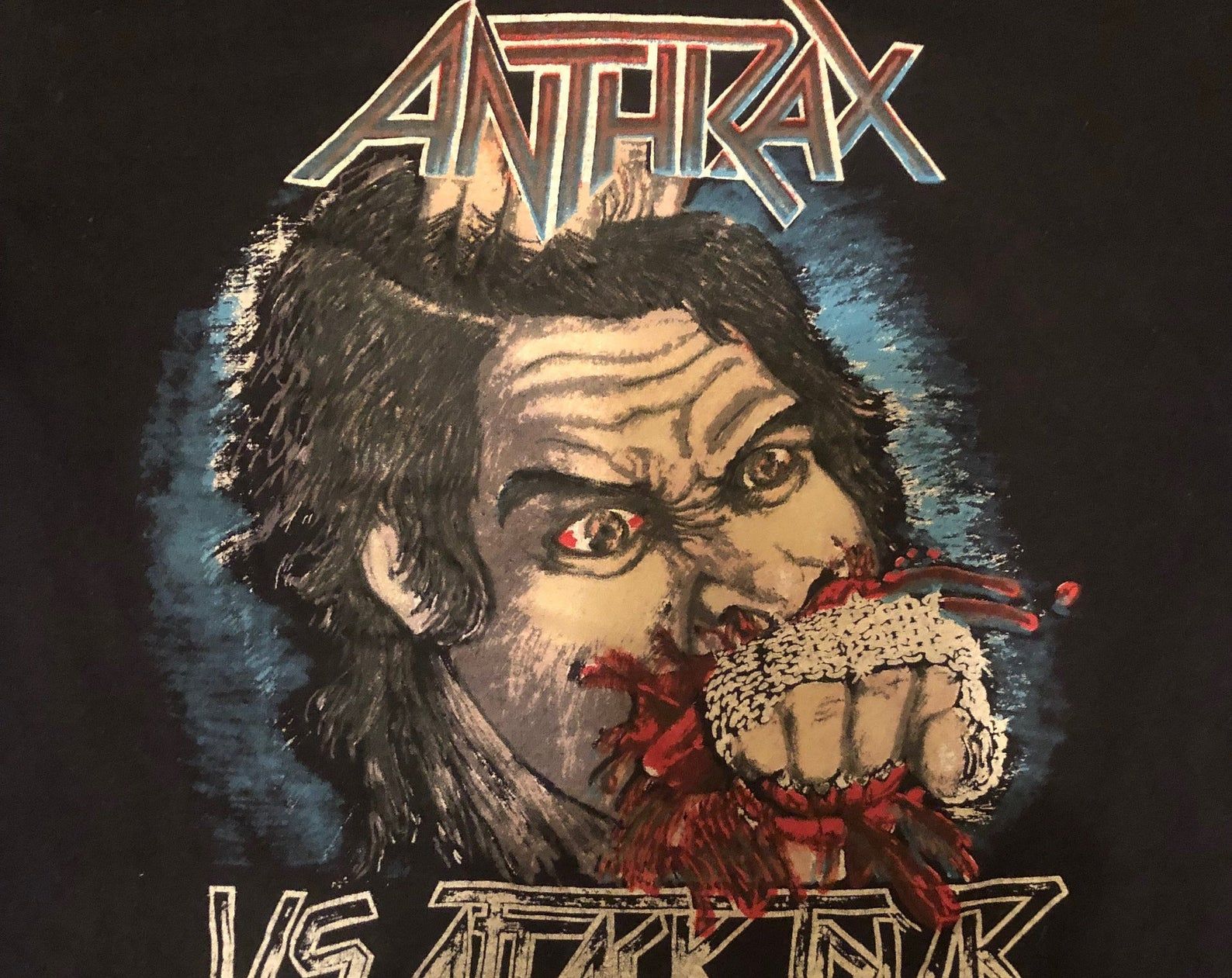 Vintage 1983 Anthrax Us Attack Tour Tee
