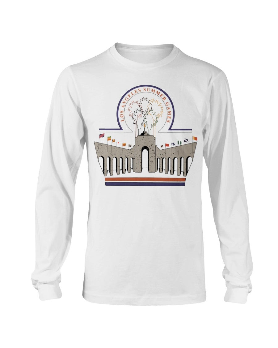 Vintage 1984 Los Angeles Olympic Summer Games Long Sleeve T Shirt 211227
