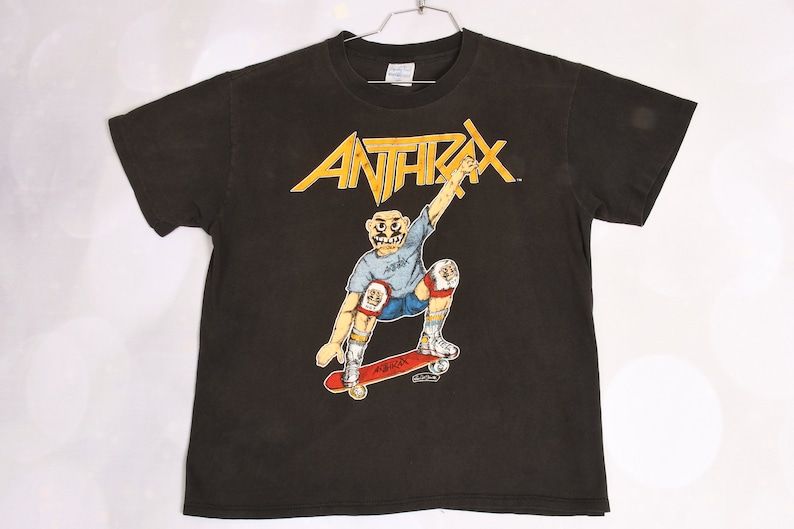 Vintage 1985 Anthrax Spreading The Disease Powell Peralta