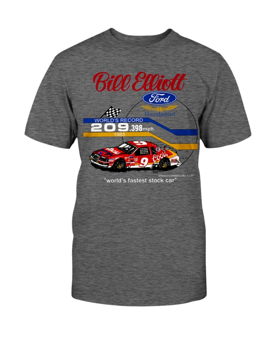 Vintage 1985 Bill Elliott Coors Ford Graphic Nascar T Shirt 211214