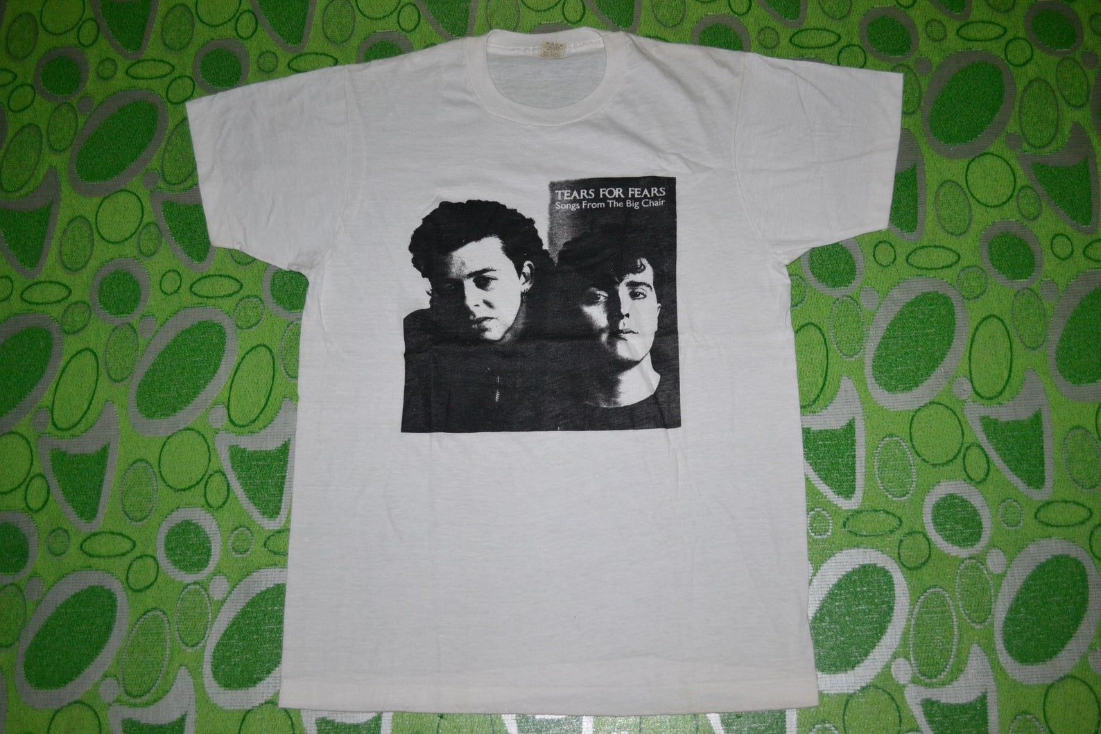 Vintage 1985 Tears For Rs Songs From The Big Chair Tour Concert New Wave Promo Album Super Rare M T-Shirt