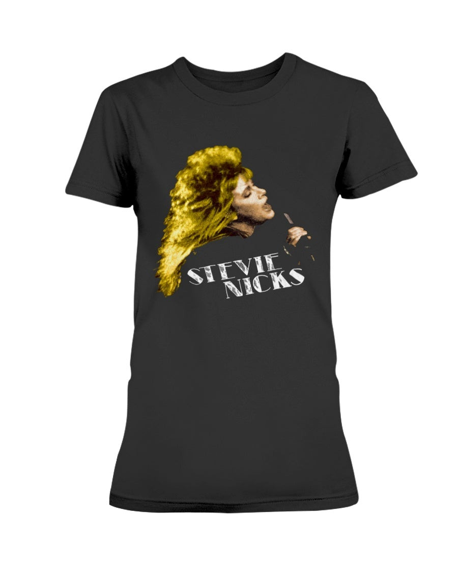 Vintage 1986 Stevie Nicks Rock A Little Concert Tour Ladies T Shirt 211223