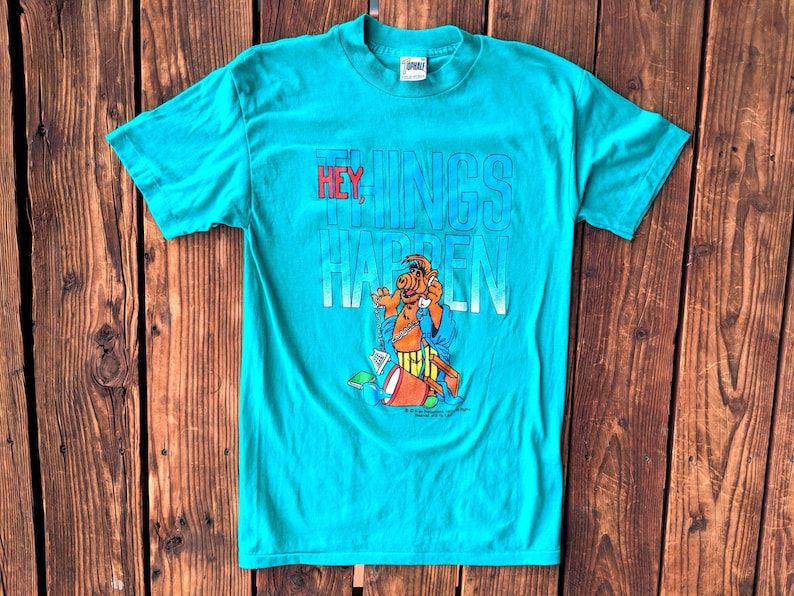 Vintage 1987 Alf Hey Things Happen Tee