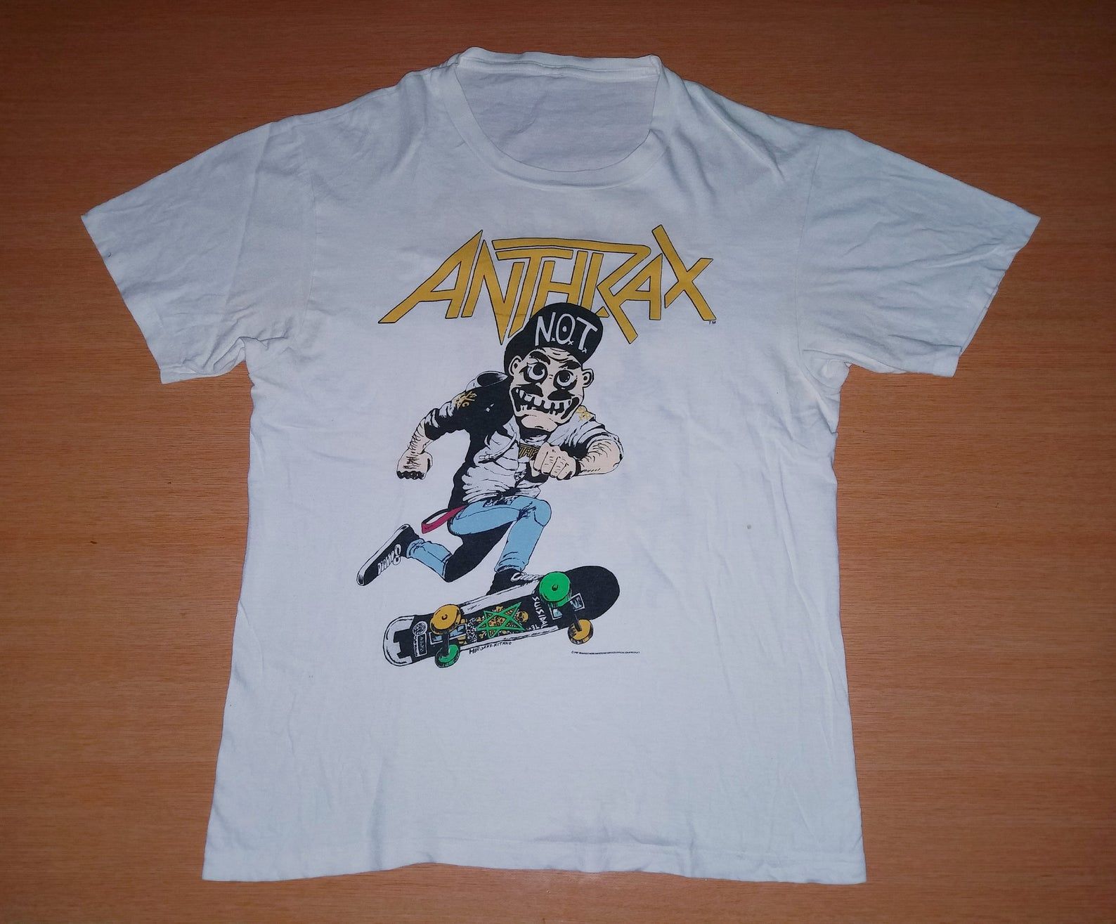 Vintage 1987 Anthrax State Of Euphoria Tour Concert Promo M/L Rare T-Shirt