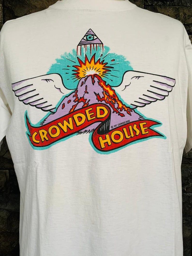 Vintage 1987 Crowded House Farewell To The World Sydney Opera House 96 Concert Shirt