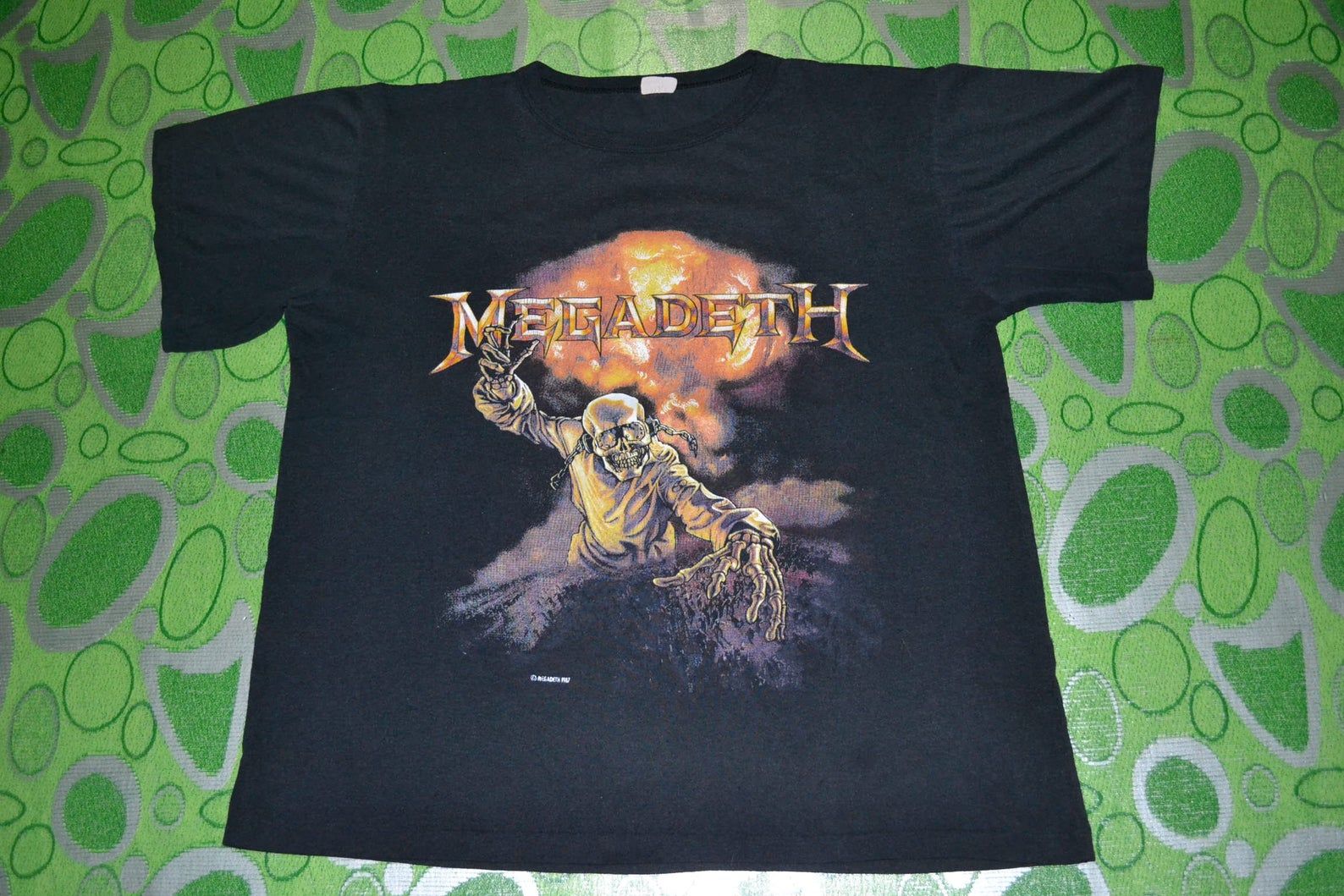 Vintage 1987 Megadeth Peace Sells But Who'S Buying Tour Concert Promo Thrash Metal Rare 90S T-Shirt