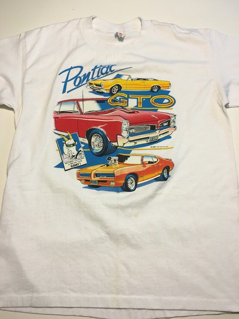 Vintage 1987 Pontiac Gto T Shirt vintage 1987 pontiac gto t shirt