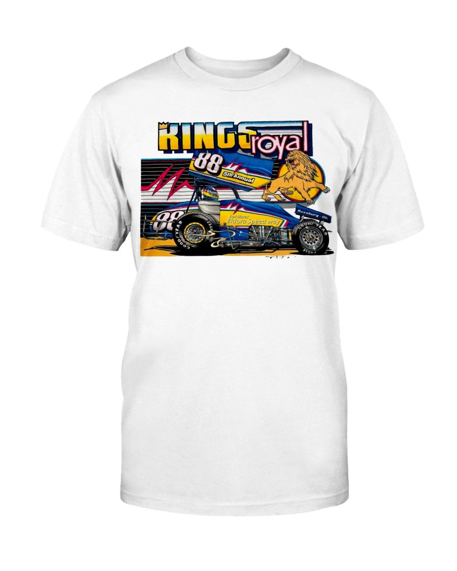 Vintage 1988 5Th Annual KingS Royal Sprint Car Event T Shirt 211011