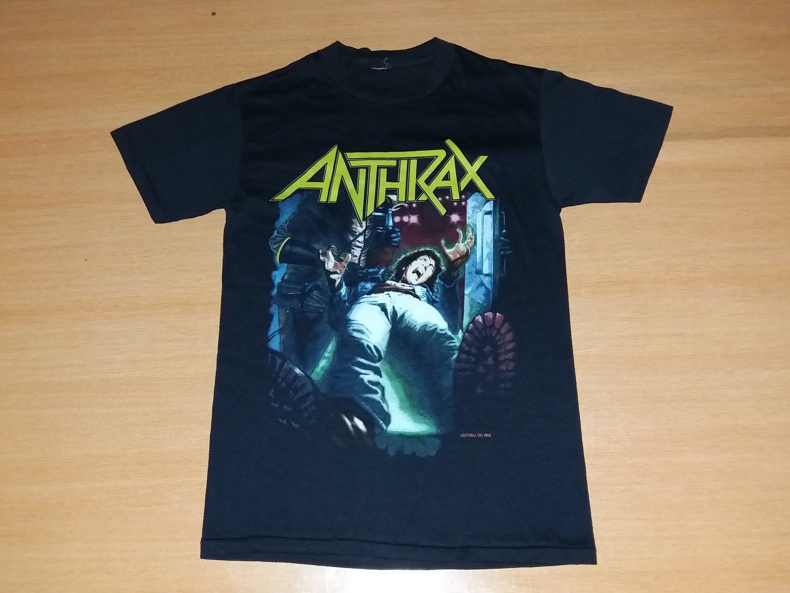 Vintage 1988 Anthrax Spreading The Disease Tour Concert Promo S Rare T-Shirt