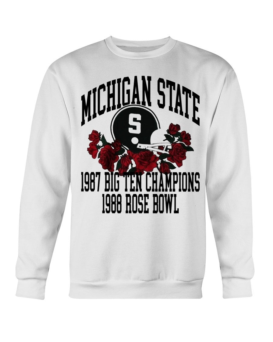 Vintage 1988 Champion Michigan State Rose Bowl Sweatshirt 211002