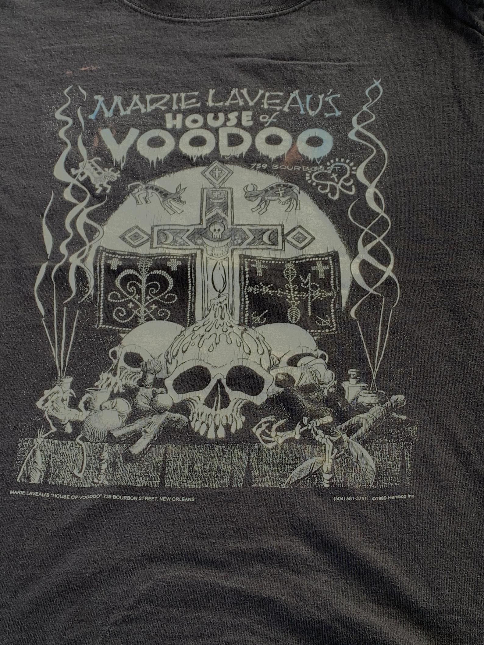 Vintage 1988 Marie Leveaus House Of Voodoo New Orleans T-Shirt S
