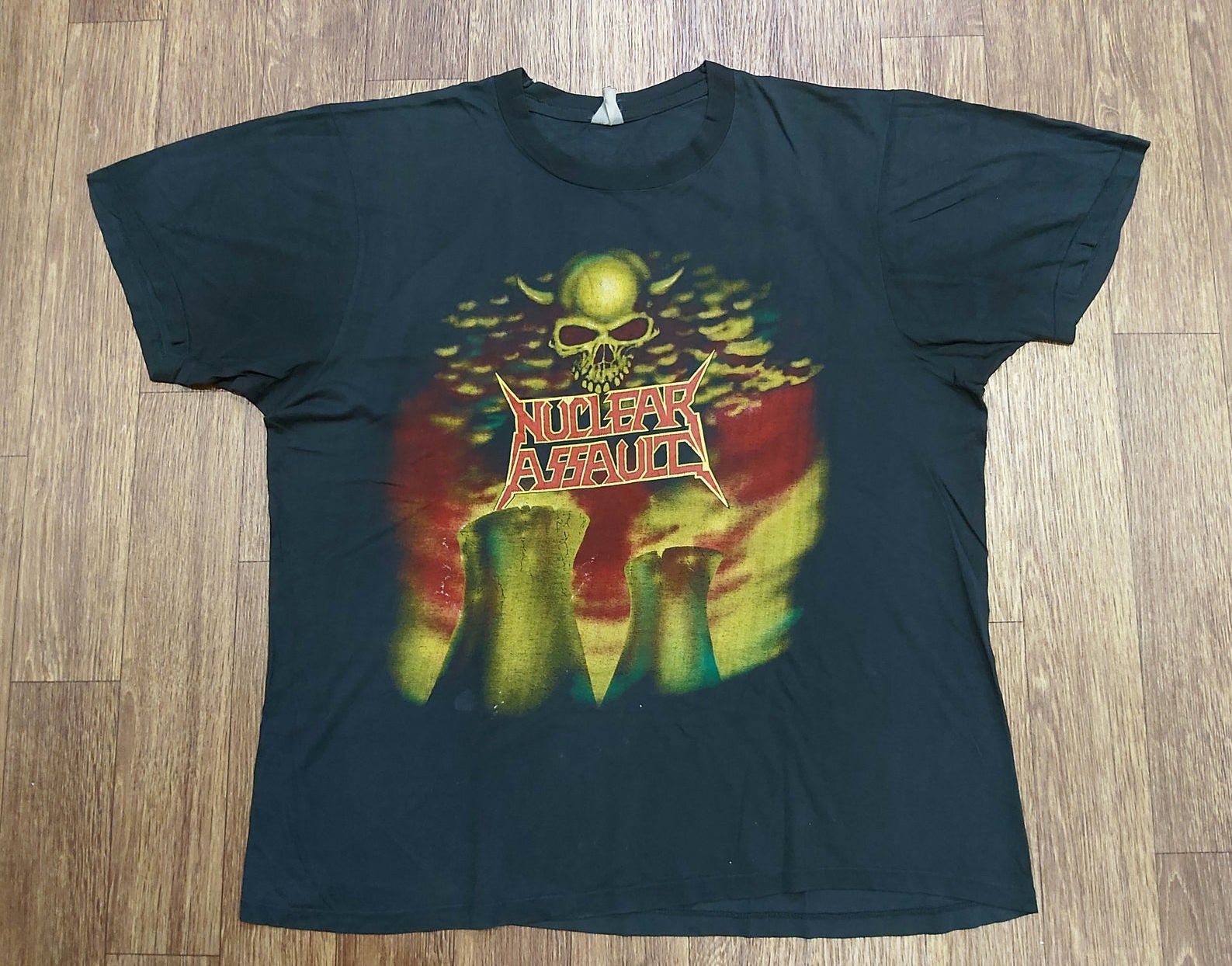 Vintage 1988 Nuclear Assault Survive Promo Tour Concert Promo Rare T-Shirt