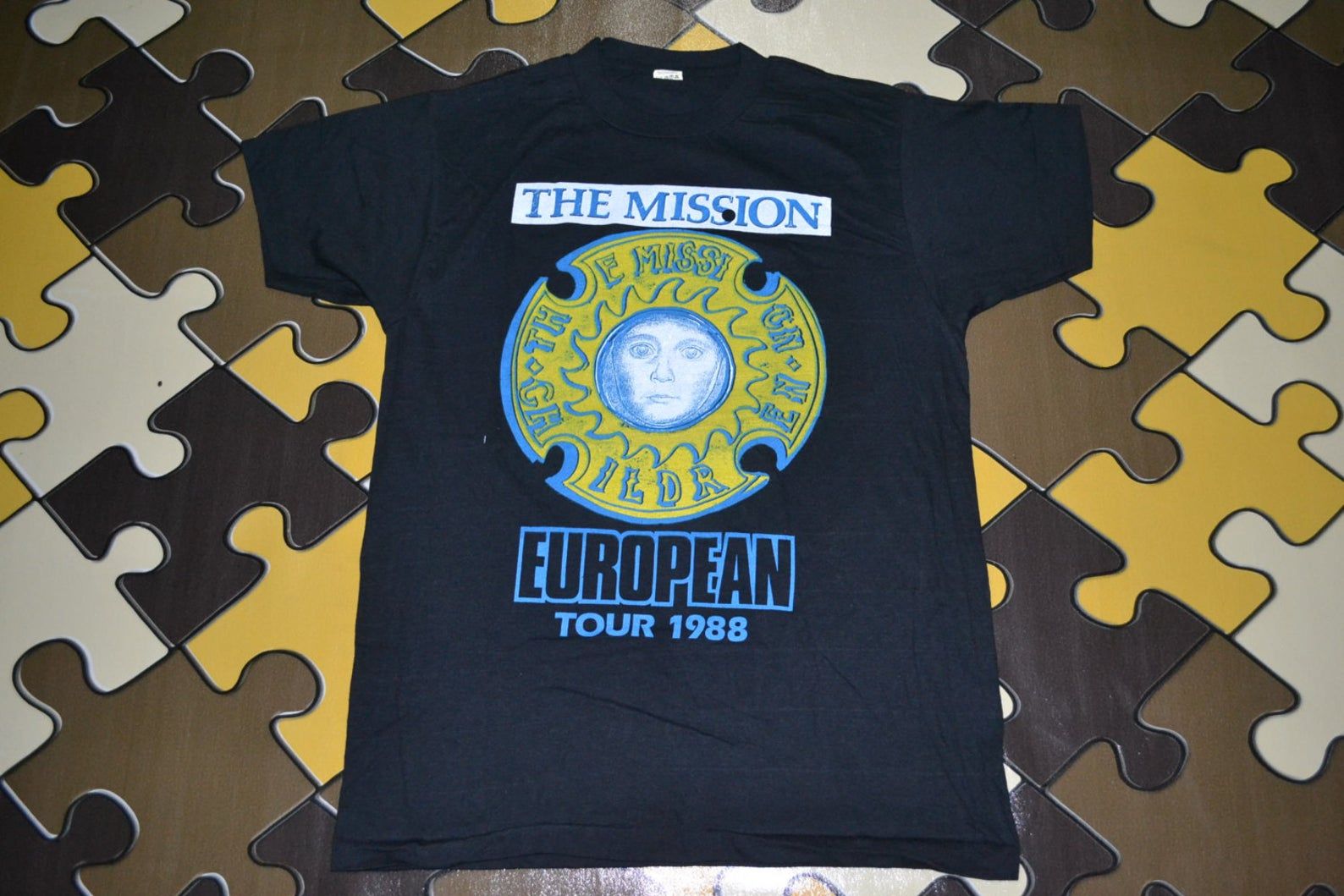 Vintage 1988 The Mission Uk Children European Tour Concert Promo Rare Deadstock T Shirt