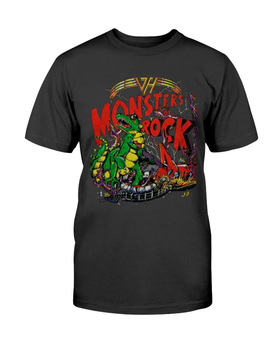 Vintage 1988 Van Halen Monsters Of Rock Tour T Shirt 211130