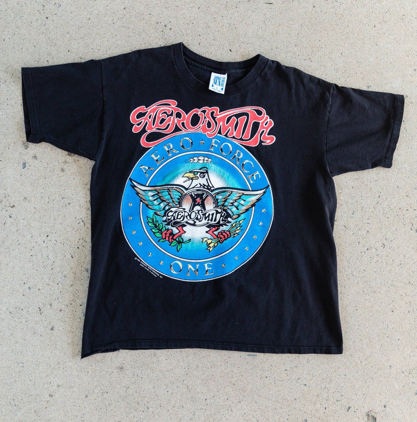 Vintage 1989 Aerosmith - Aero Force One T-Shirt