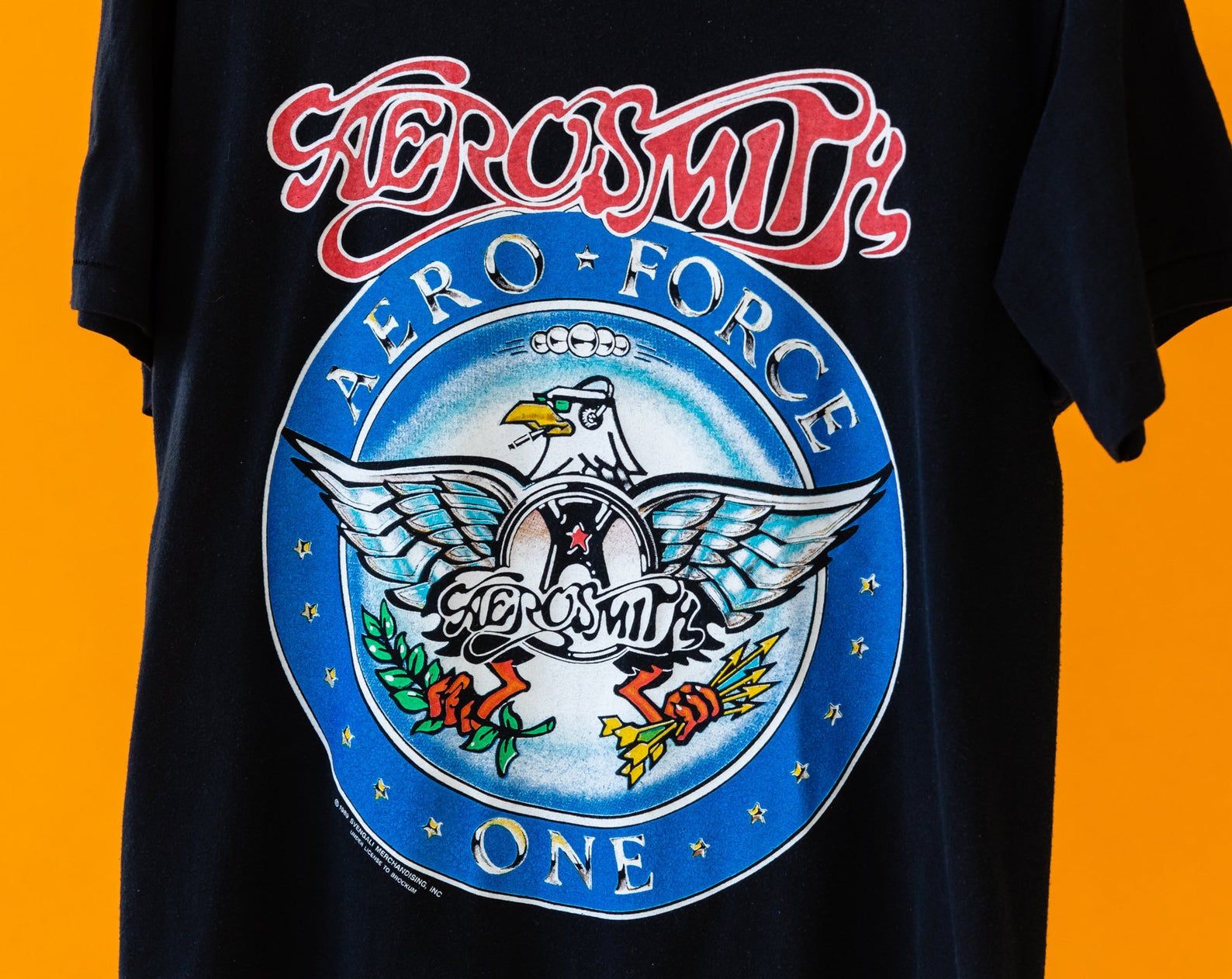 Vintage 1989 Aerosmith - Pump North American Tour - Aero Force One T-Shirt vintage 1989 aerosmith pump north american tour aero force one t shirt ajmpo