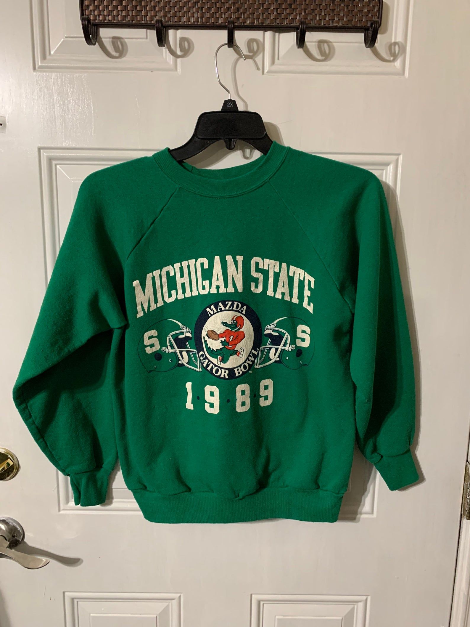 Vintage 1989 Michigan State Gators Bowl L Pit To Pit 18 Length 245