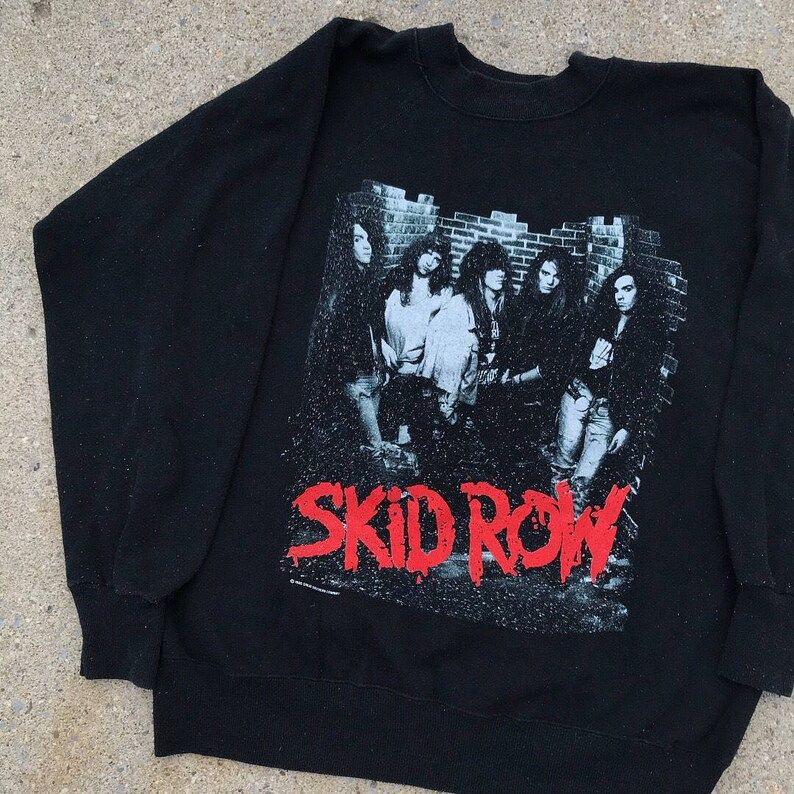 Vintage 1989 Skid Row Crew Sweatshirt
