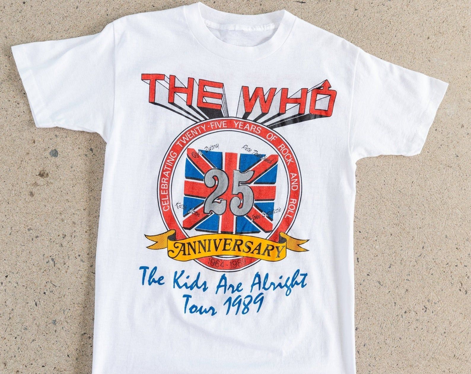 Vintage 1989 The Who T-Shirt The Are Alright 25Th Anniversary Usa Tour T-Shirt