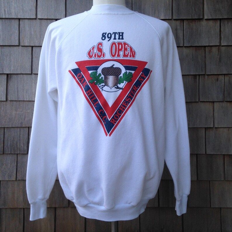 Vintage 1989 Us Open Golf Tournament Sweatshirt Largexl Curtis Strange Rochester New York Pga Tour