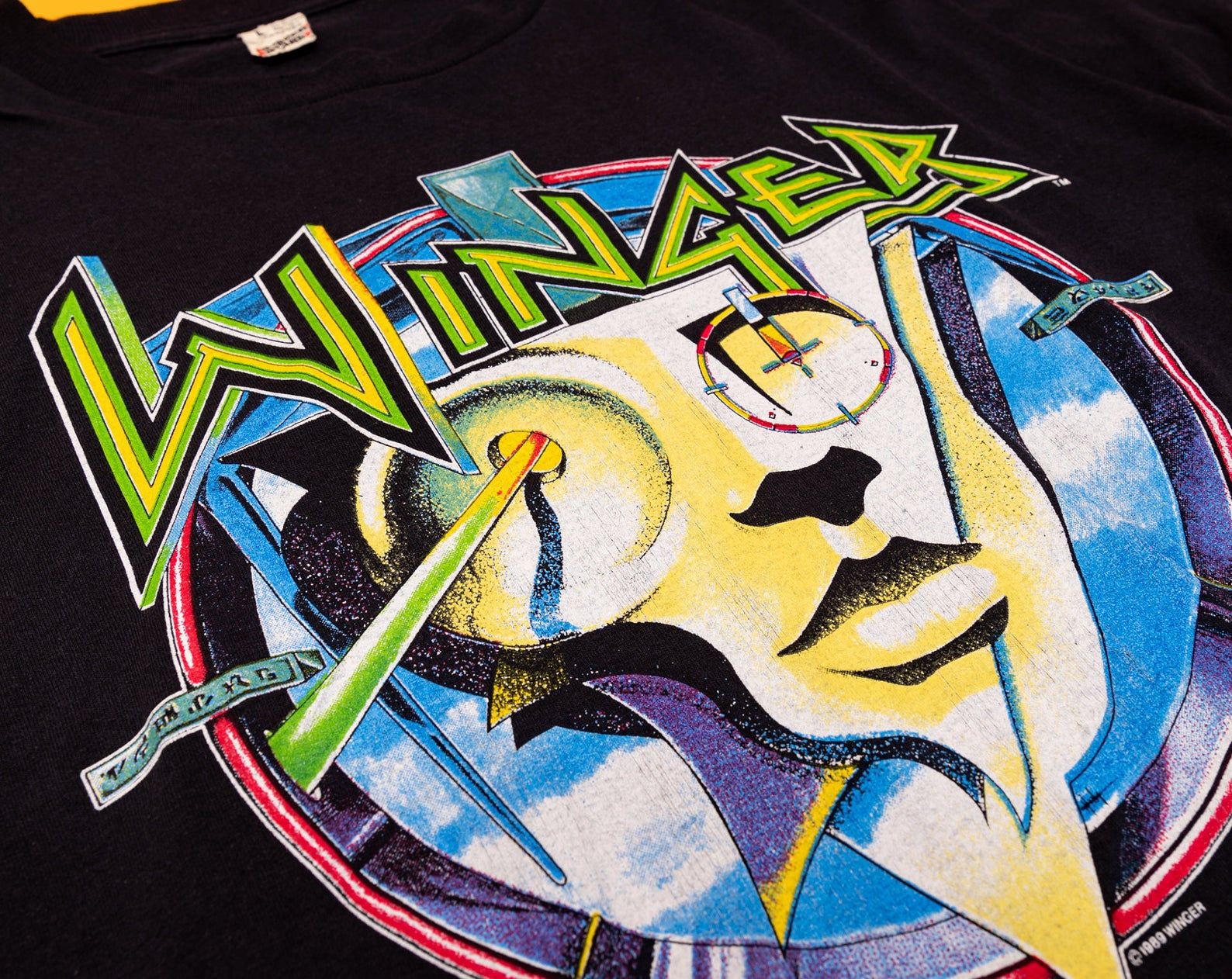 Vintage 1989 Winger '' Too Tuff To Tame'' Tour T-Shirt