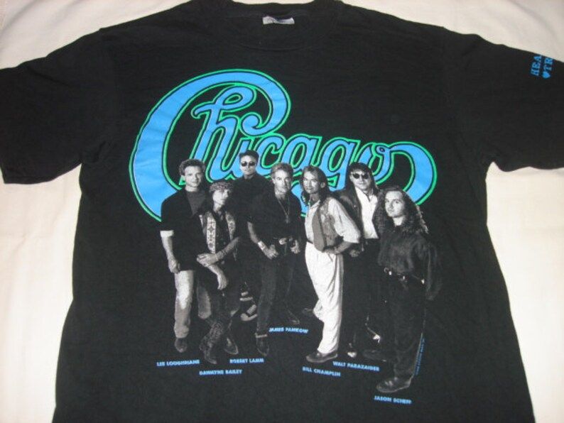 Vintage 1990 Chicago Hearts In Trouble Concert T Shirt S M Hanes